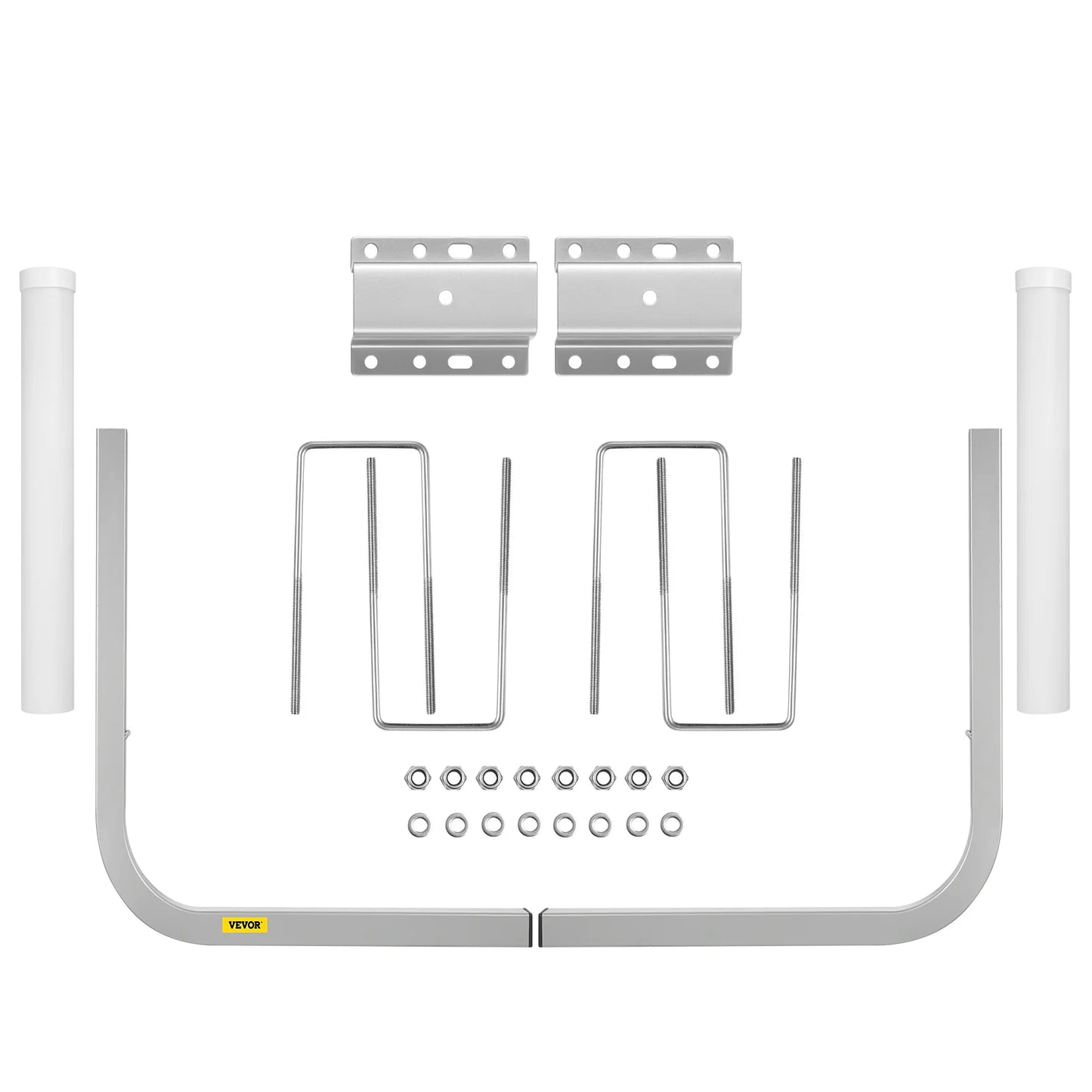 SucceBuy Boat Trailer Guide-ons 22"/ 40"/ 48"/ 60" Steel Trailer Post w/2PCS PVC Tube Covers & Boat Accessories w/Mounting Parts