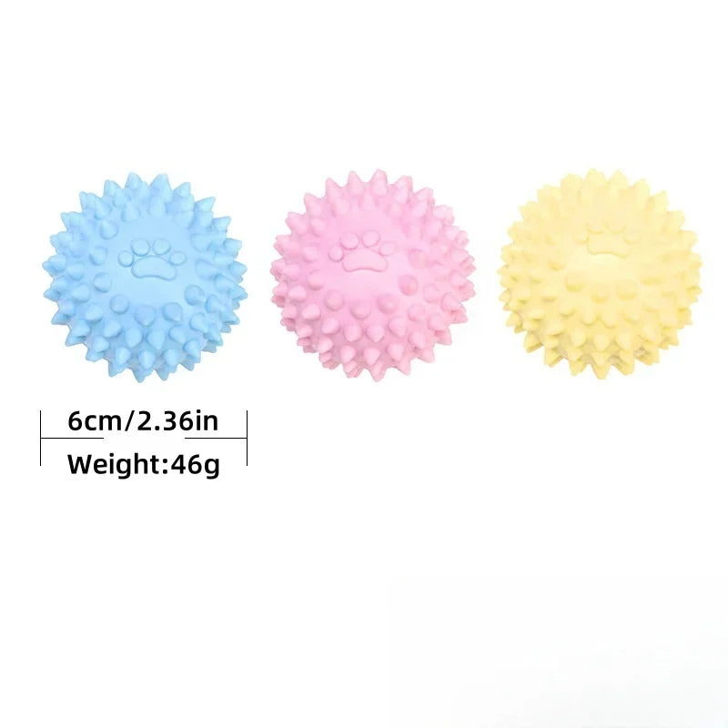 Pet Ball Toys Interactive Rubber Ball Chewing Toy for Small and Large Dogs and Cats Tooth Cleaning Pet Accessories