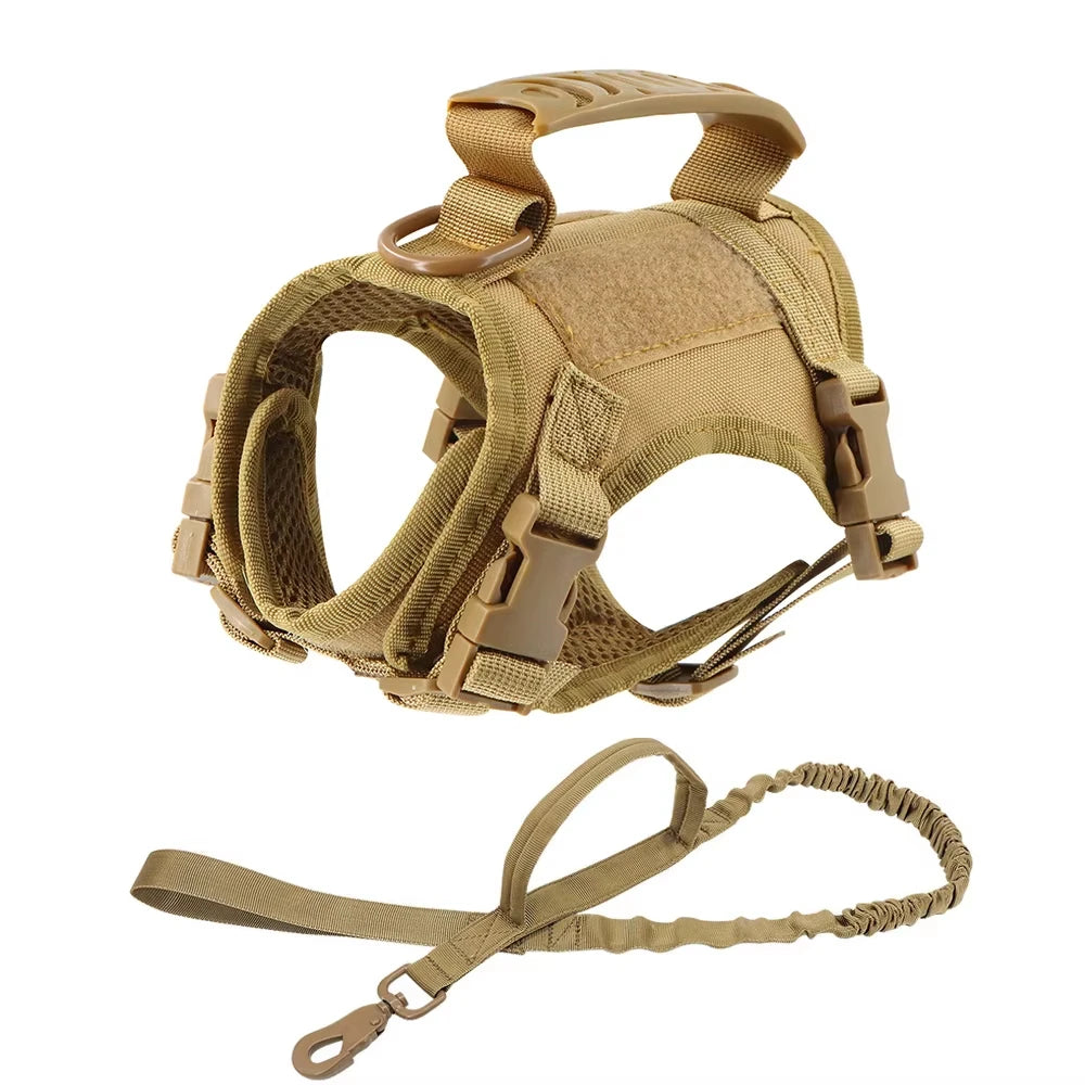 Cat Harness and Leash Set for Walking Escape Proof Adjustable Cat Vest Harness with Soft Mesh Padding Rubber Handle