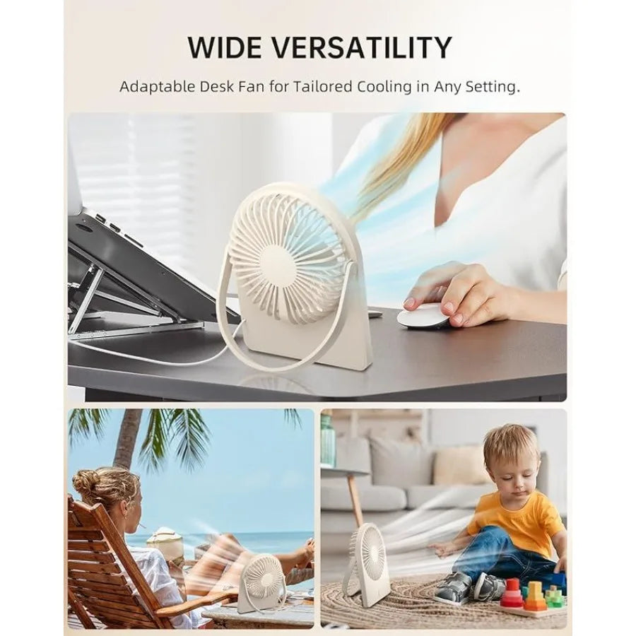 Portable USB Desk Mini FAN USBA Corded Powered Small Personal Fan Foldable Office Desk Accessories for Home Desktop 3speed Hang