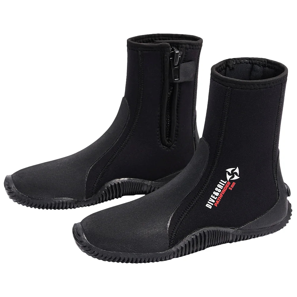 Neoprene Diving Boots Wetsuit Boots Lightweight 5mm Surfing Snorkeling Diving Boots for Diving Snorkeling Surfing