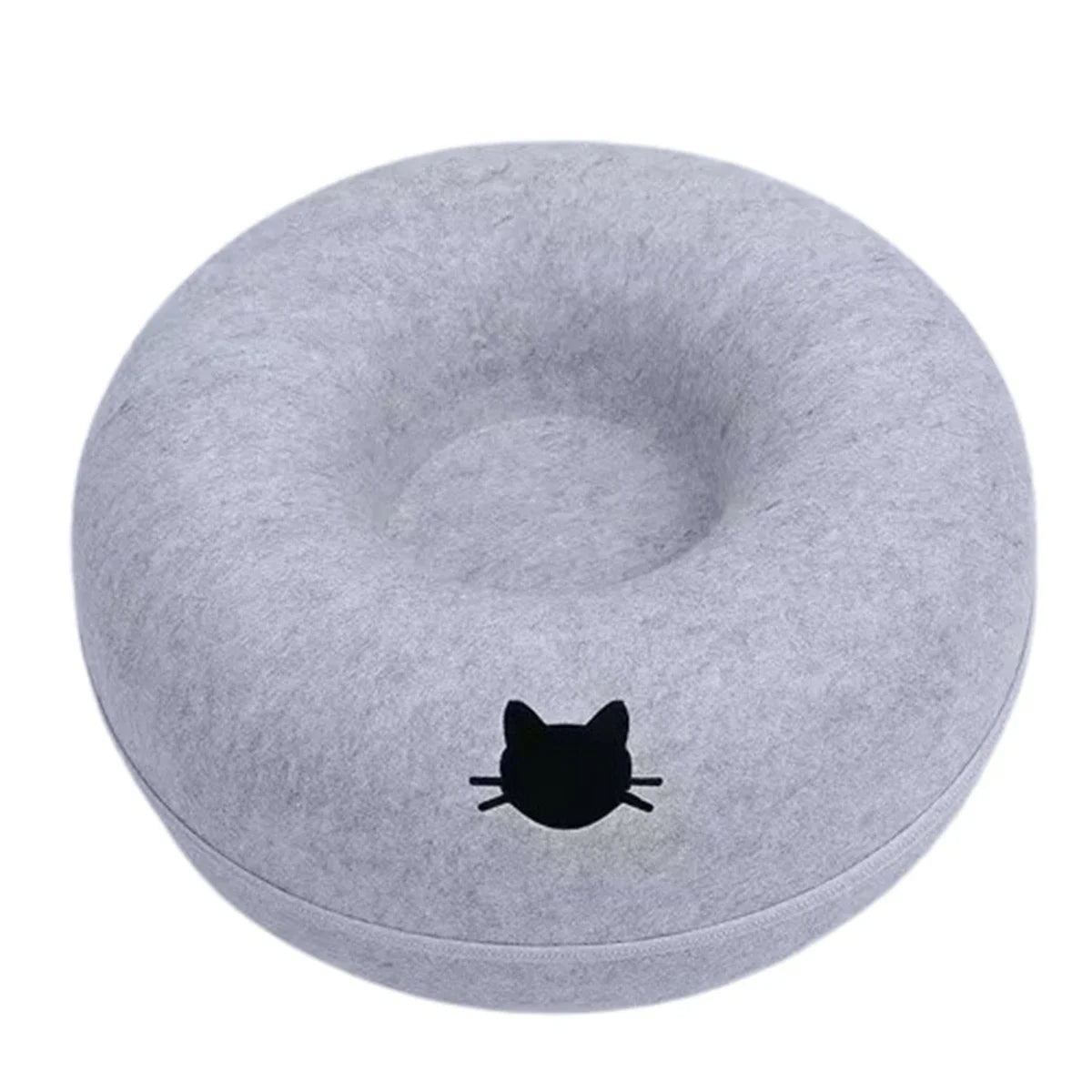 B Tunnel Donut Cat Bed Interactive Tunnel Pet Felt Indoor Toys Cat House Kitten Training Toy Cat Kennel Cat Accessories