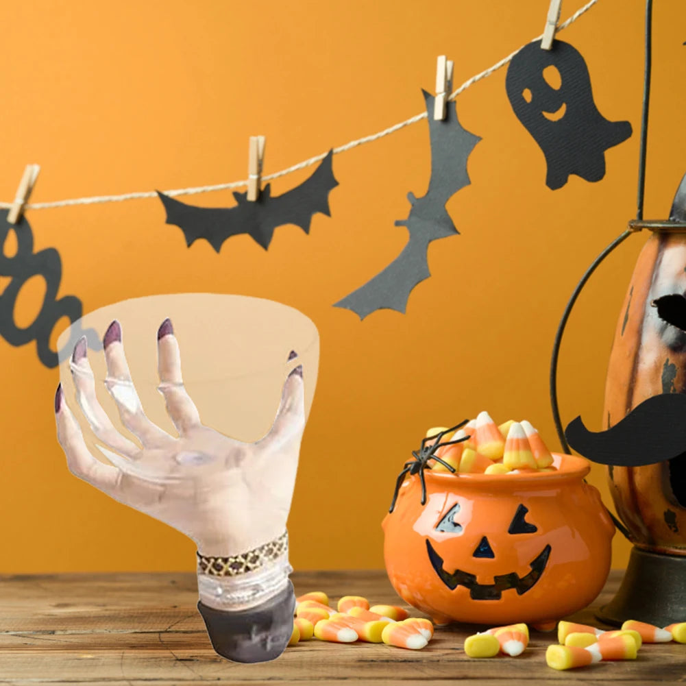Witch Hand Resin Snack Bowl Halloween Candy Holder Creative Fruit Bowl Decorative Stand