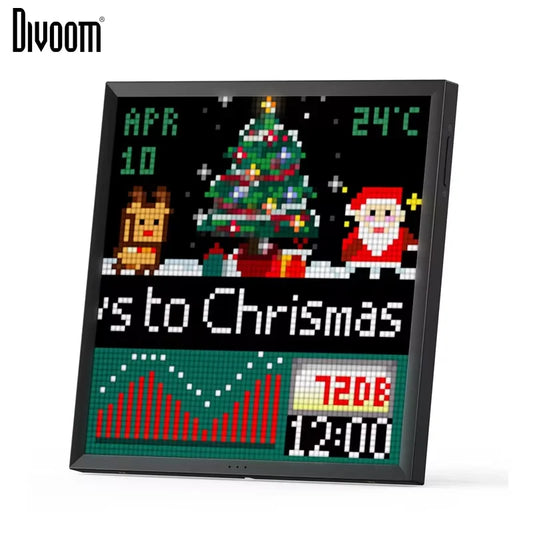 Divoom Pixoo 64 WiFi 64 X 64 LED Panel for Gaming Room Decoration Pixel Art Display WiFi Cloud Digital Frame with App Control