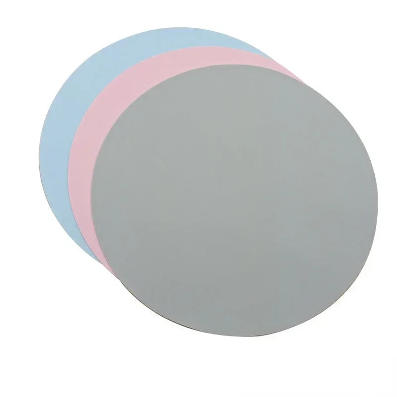 Silicone Spill Proof Pet Bowl Mat Anti Slip Cat Dog Shaped Fountain Feeder Round Accessories