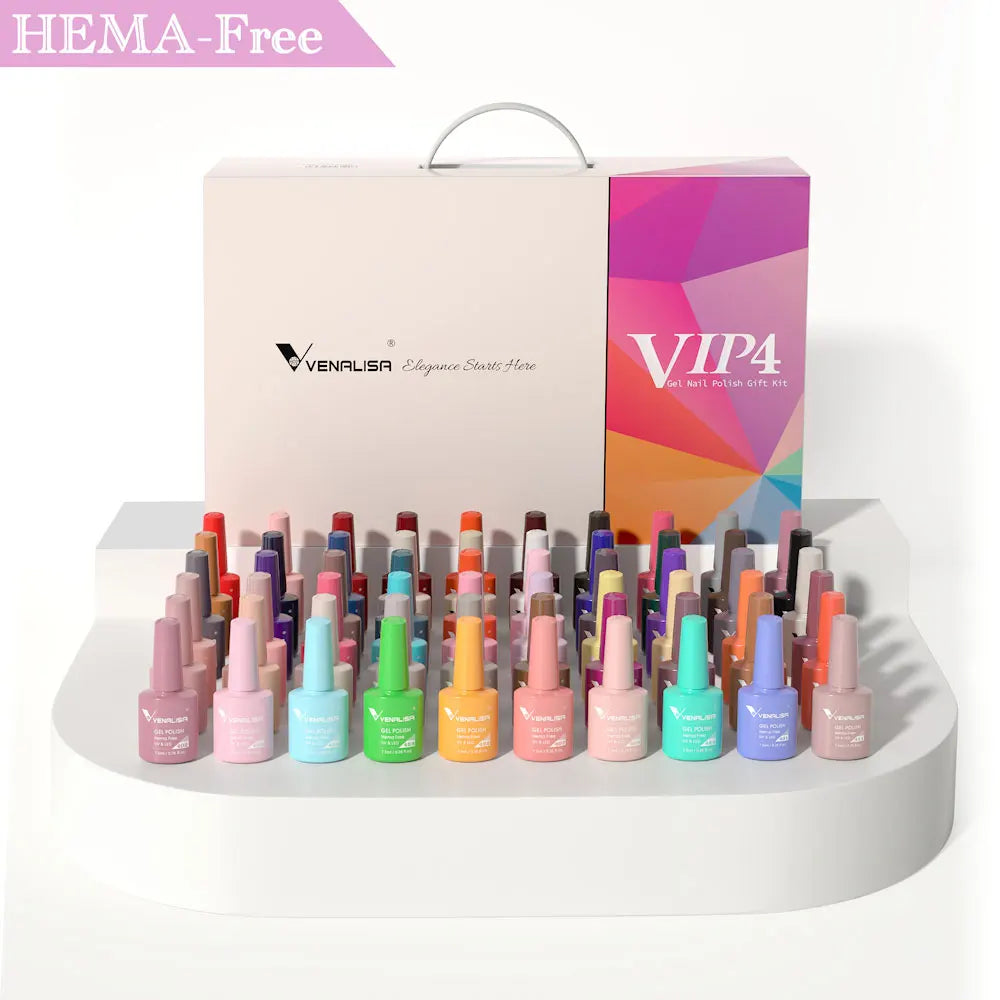 Venalisa Color Gel Nail Polish VIP Kit Full Cover Enamel Glitter Sparkle UV Gel Soak Off 7.5ml