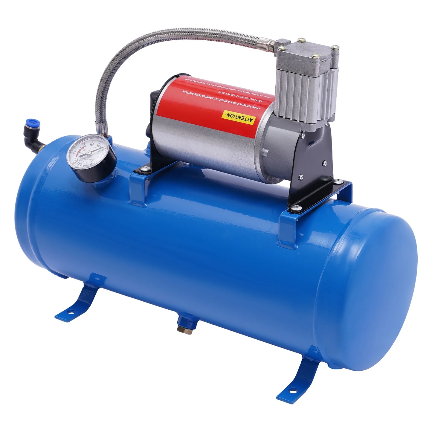 Van Train Truck Car Boat 6L Tank 100PSI 12V DC Board Air Compressor Portable Air Tire Pump Copper Core Motor