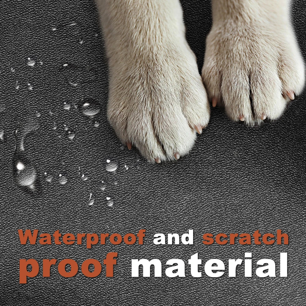 Back Seat Extender for Dogs Waterproof Dog Car Seat Cover with Hard Bottom Anti Scratch Protector Carrier Mat