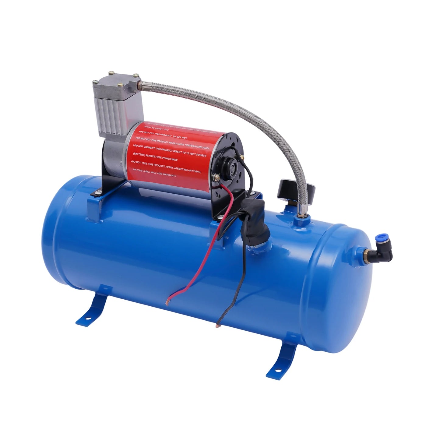 Van Train Truck Car Boat 6L Tank 100 PSI 12V DC Portable Air Compressor Tire Pump with Copper Core Motor