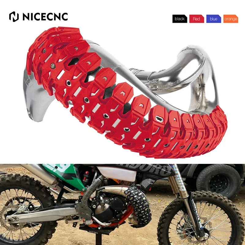 NICECNC Motocross 60cm 24IN Exhaust Muffler Pipe Heat Shield Cover Guard for BETA RR 250 300 GASGAS EC 250 300 Sherco SE-R SEF-R