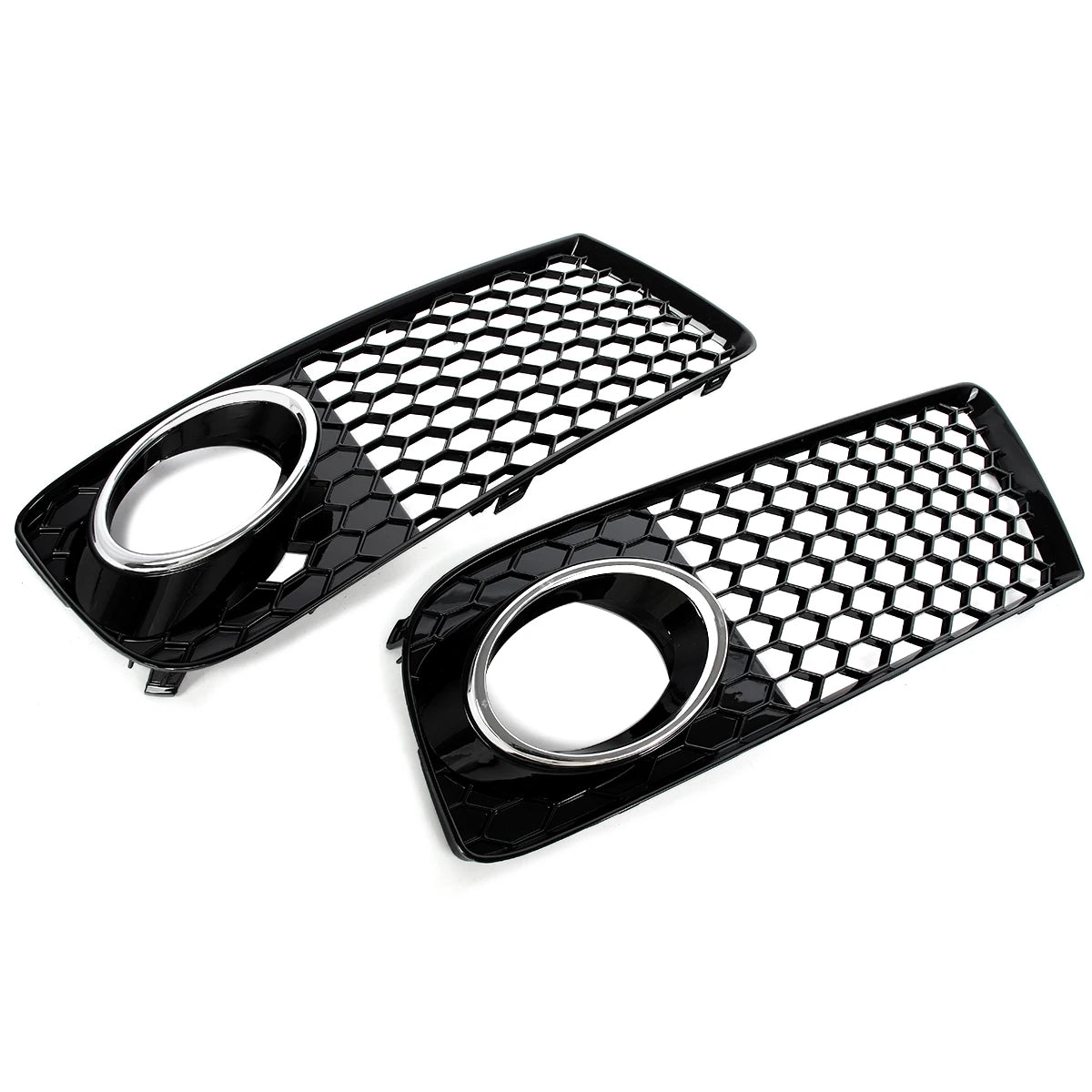For Audi TT MK2 8J Front Bumper Fog Light Grills Honeycomb Mesh Lamp Cover 2010 2011 2012 2013 2014