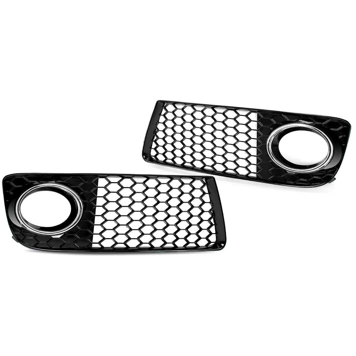 For Audi TT MK2 8J Front Bumper Fog Light Grills Honeycomb Mesh Lamp Cover 2010 2011 2012 2013 2014