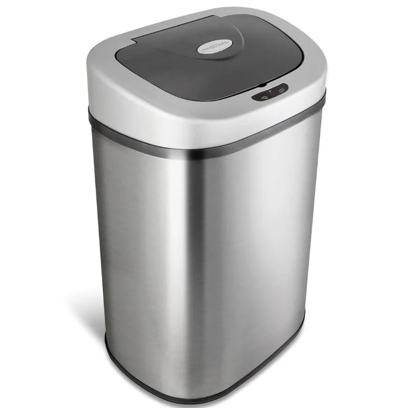 Nine Stars 21.1 Gallon Touchless Trash Can with Motion Sensor Stainless Steel Kitchen Waste Bin Eco Friendly Liner Included