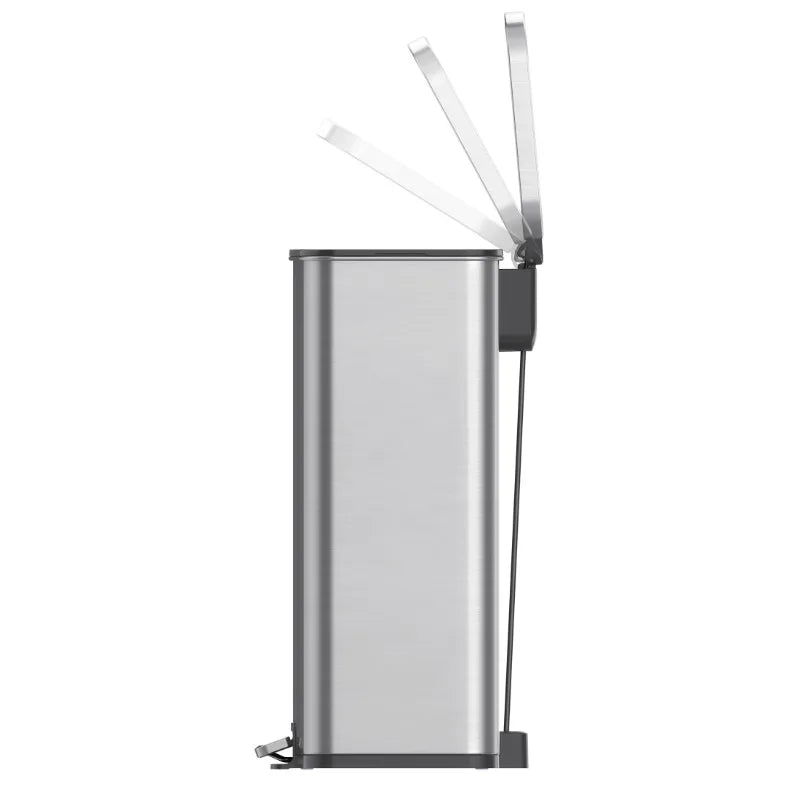 Better Homes and Gardens 13.2 Gallon Rectangular Stainless Steel Kitchen Step Trash Can Easy to Clean and Maintain