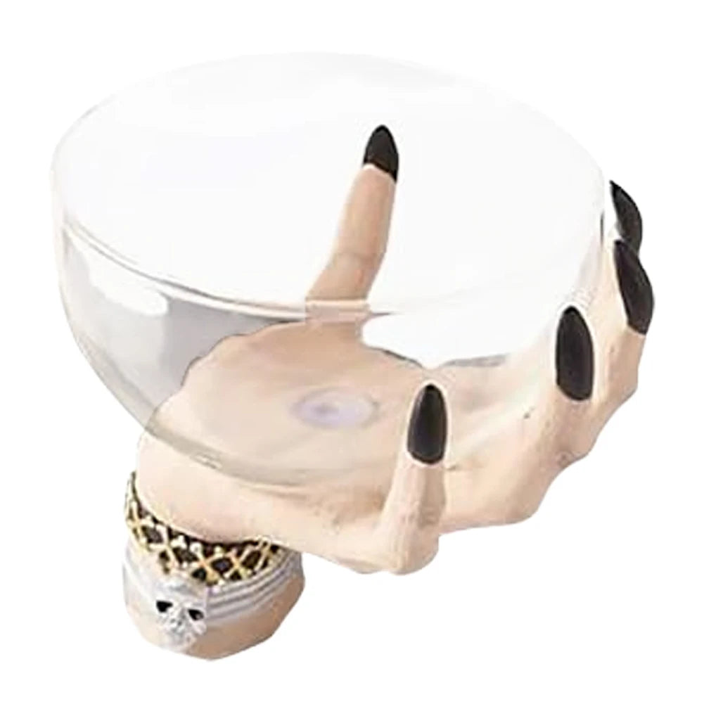 Witch Hand Resin Snack Bowl Halloween Candy Holder Creative Fruit Bowl Decorative Stand