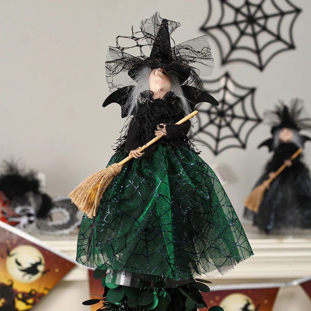 Halloween Decoration Witch Doll Tree Topper Hanging Decorations Table Centerpieces Party Favors