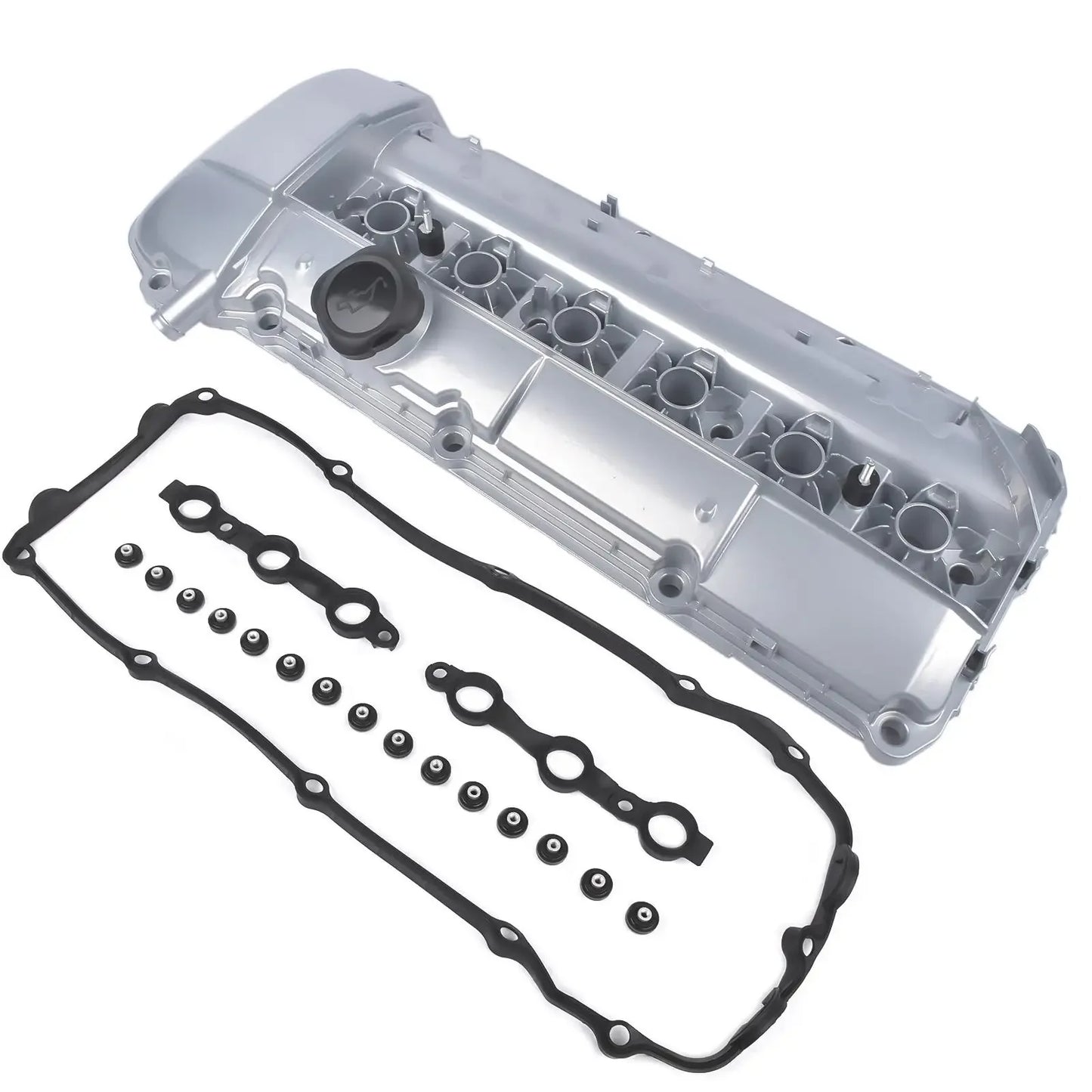 AP03 Aluminum Valve Cover Kit For BMW 325i 330Ci 525i E46 E39 E53 E60 E85 E61 X3 X5 Z4 OEM 11127512839
