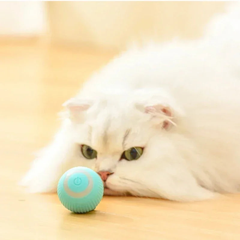Smart Cat Toy Automatic Rolling Ball Electric Self Moving Kitten Toy Indoor Interactive Cat Accessories