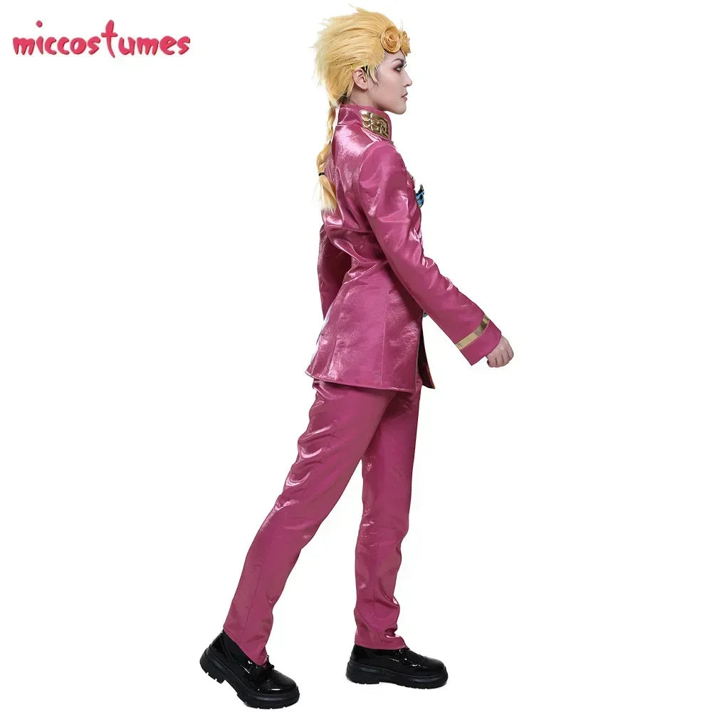 Miccostumes Men's Golden Wind Giorno Cosplay Costume Outfit for Halloween