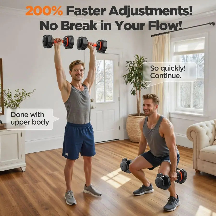 2026 Updated Adjustable Dumbbell Set of 2, 110lbs 50lbs Weights Dumbbell Set with Storage Box, 25lbs 55lbs Adjustab Customizable