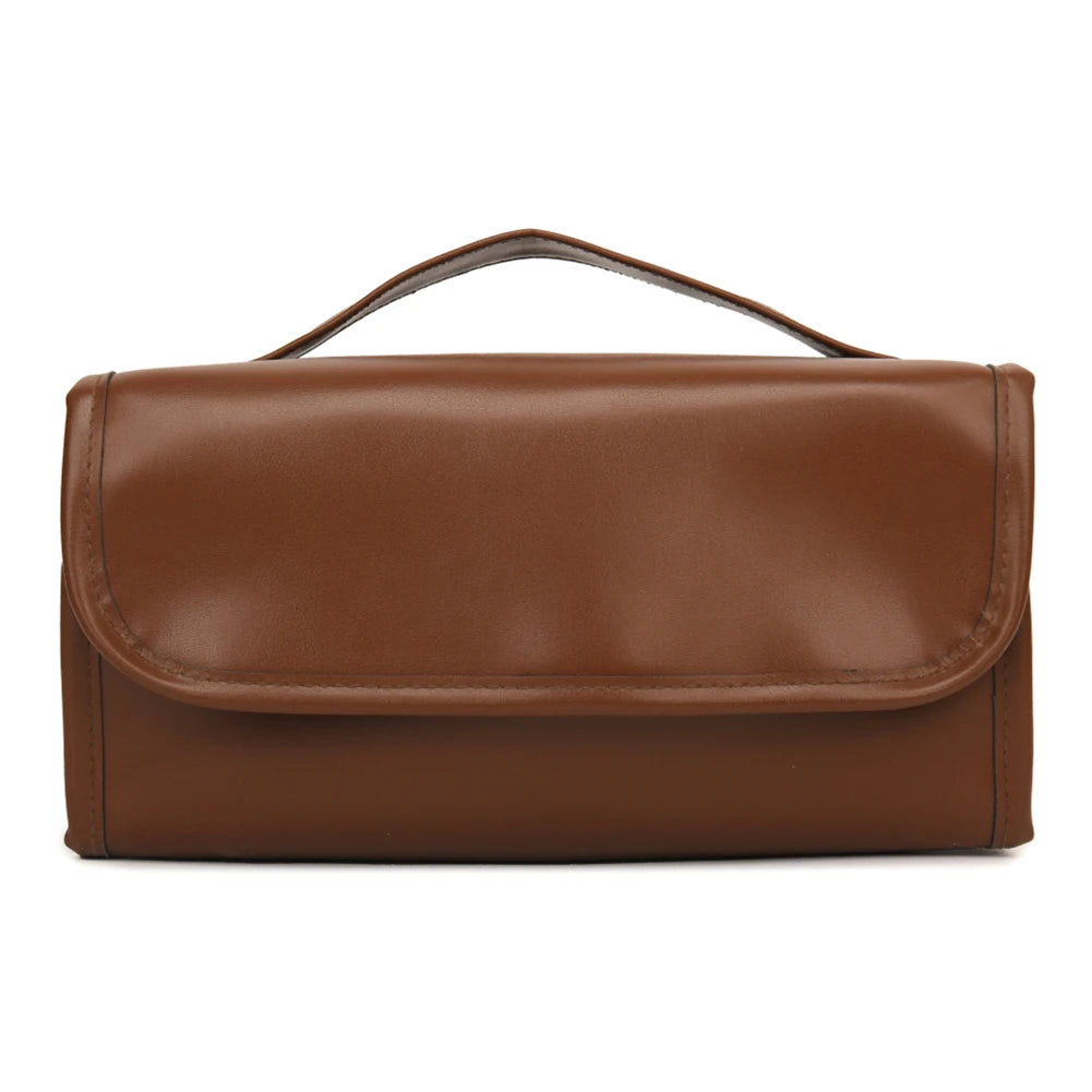 4 In 1 Foldable Makeup Bag PU Leather Cosmetic Bag Waterproof Travel Toiletry Bag Detachable Makeup Storage Bag for Women and Girls