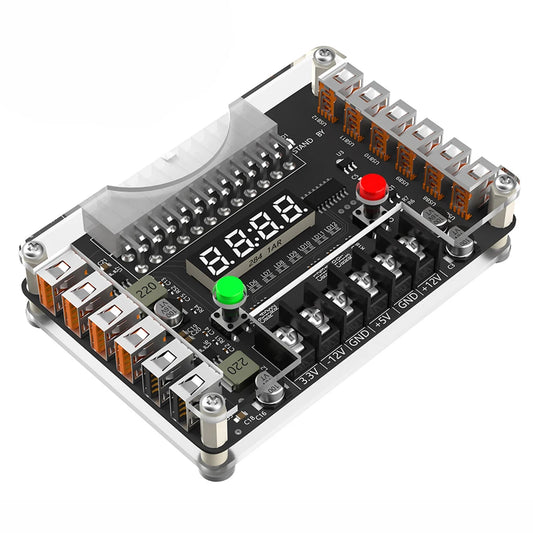 12 Ports USB 3A 3.3V 5V 12V ATX Power Breakout Board Module for Computer PC