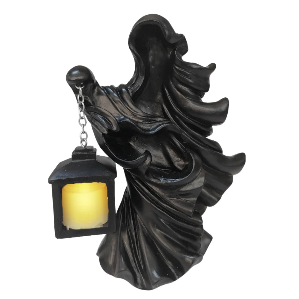Hell Messenger Lantern Resin Decorative Night Light for Halloween Home Garden Decoration