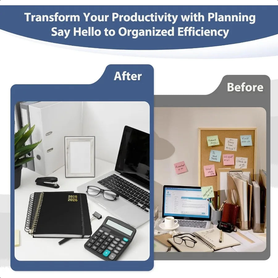 Planner 20252026 for Women Men Weekly and Monthly Calendar Notebook July 2025 June 2026 Hardcover Spiral Bound School Teacher S