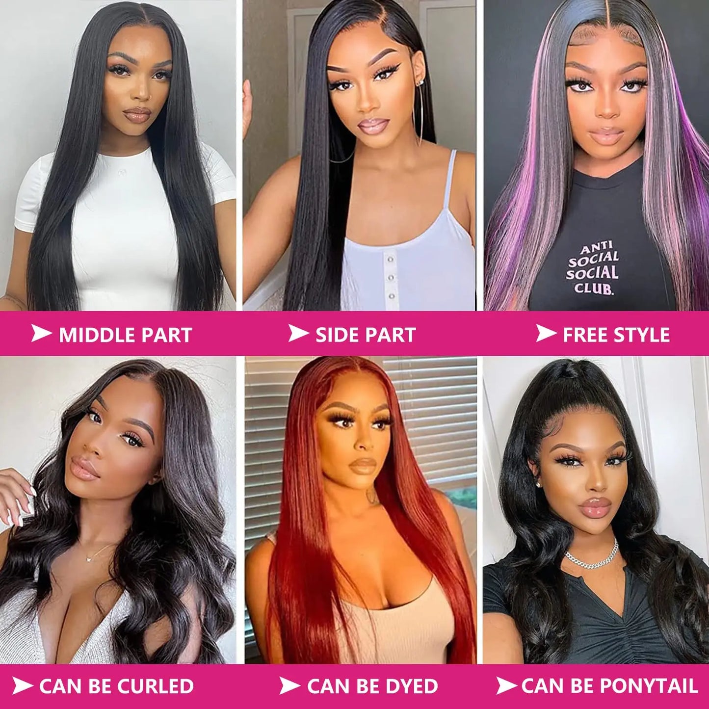 30 Inch 13x4 Straight Lace Front Wig 13x6 HD Lace Frontal Wig Human Hair Brazilian Straight Wig 100 Percent Human Hair Wigs for Women