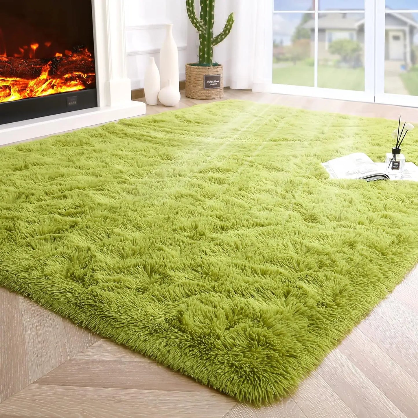 Fluffy Rugs for Bedroom Fuzzy Area Rugs for Living Room Soft Kids Carpet Non Slip Rugs for Hardwood Floors Room Decor