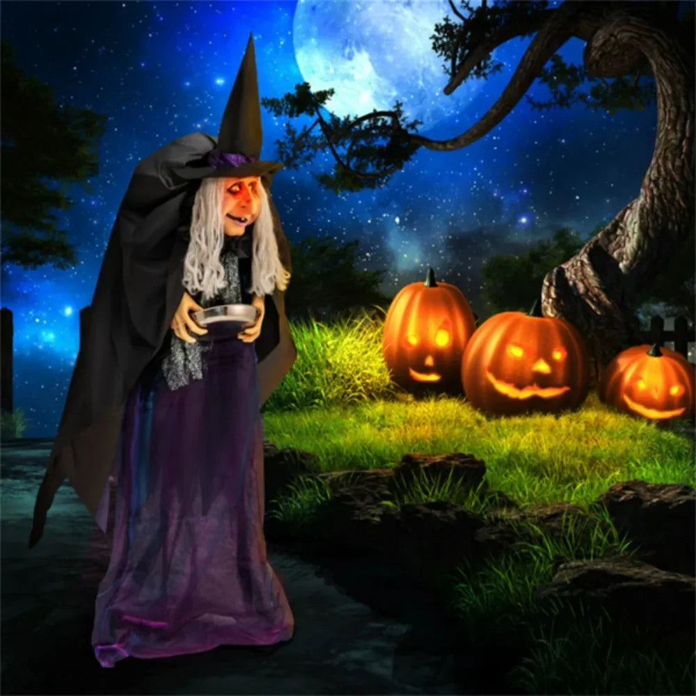 67 Inch Halloween Witch Decorations for Spooky Celebrations and Parties
