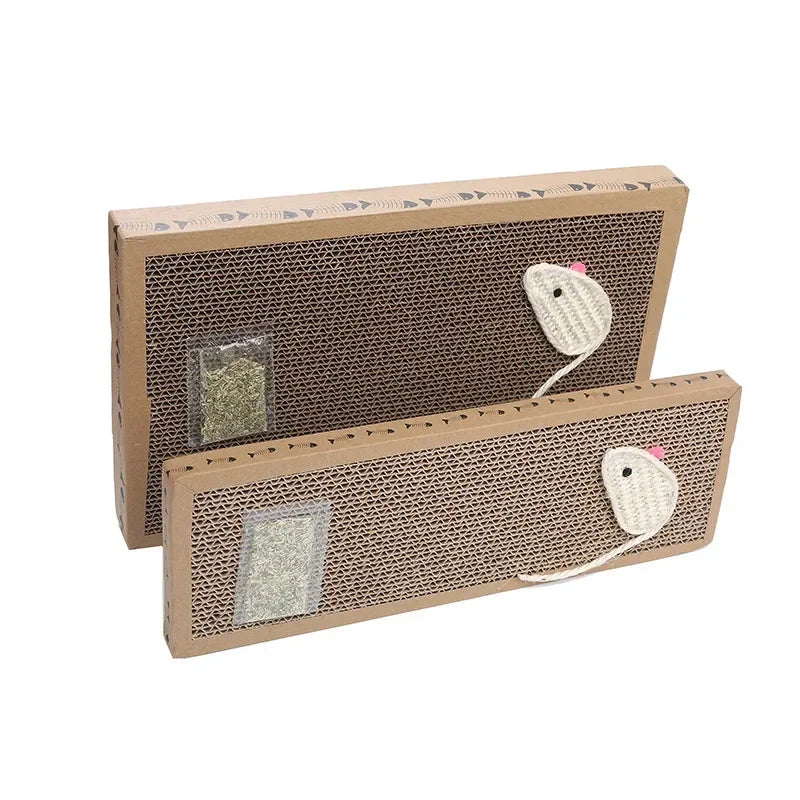 Pet Cat Scratch Board Mat Furniture Protector Claw Cardboard Corrugated Kitten Scraper Cat Supplies Accessories