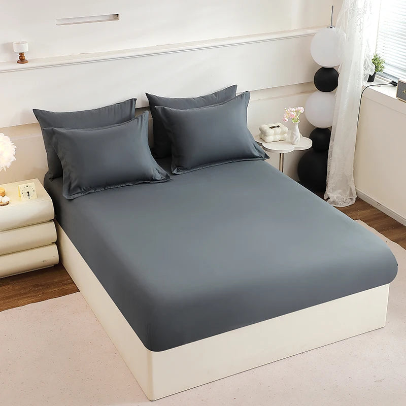 7 Piece Mattress Topper Comforter and Pillowcases Flat Sheet Set Premium Bedding for Comfort and Relaxation