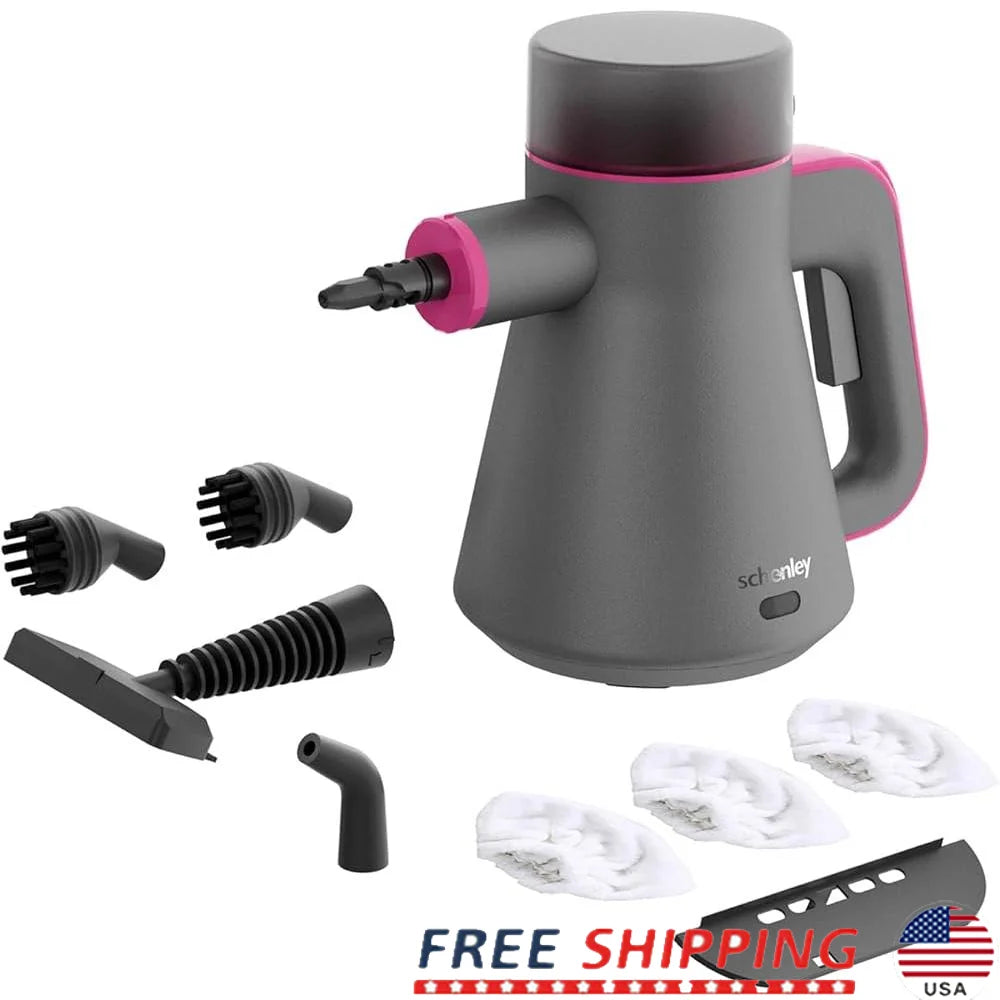 High Pressure Portable Handheld Steam Cleaner Efficient Constant Steam Multi Surface Accessories Child Safe Pet Friendly 15