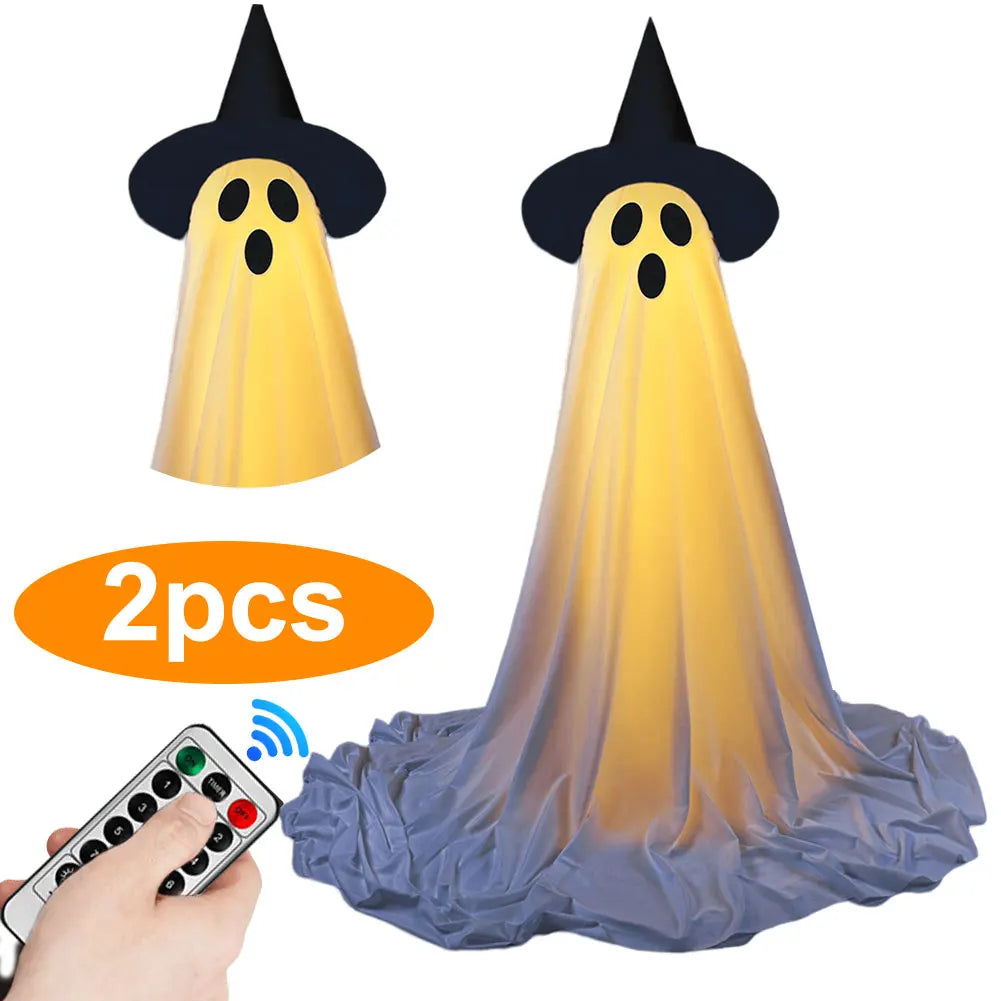 Light Up Ghost Halloween Decor Scary Standing Ghost Decorations for Front Door Porch Yard Home Party