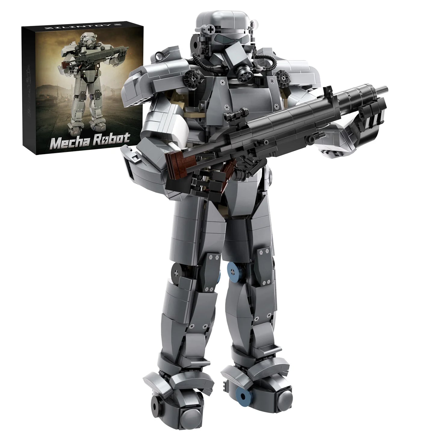 Mecha Robot Building Blocks Power Armor Model Kit Game Theme Mech Machine Figure Model Bricks Toys Gifts for Kids and Adults