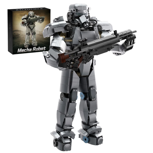 Mecha Robot Building Blocks Power Armor Model Kit Game Theme Mech Machine Figure Model Bricks Toys Gifts for Kids and Adults