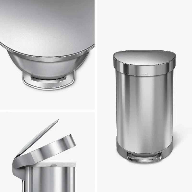 Simplehuman Indoor Step Trash Can Brushed Stainless Steel Large Capacity