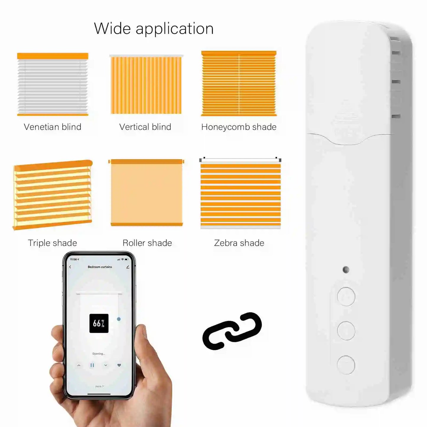 Tuya WiFi Smart Pull Bead Curtain Motor Electric Curtains APP Control Voice Control Compatible with Alexa and Google Home