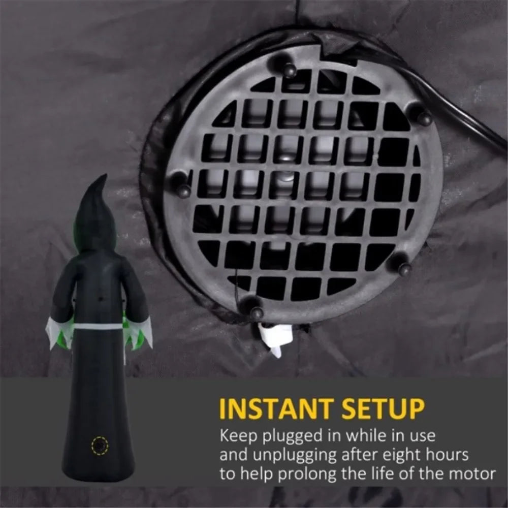 Halloween Decoration Inflatable Mirror Face Ghost Yard Decor