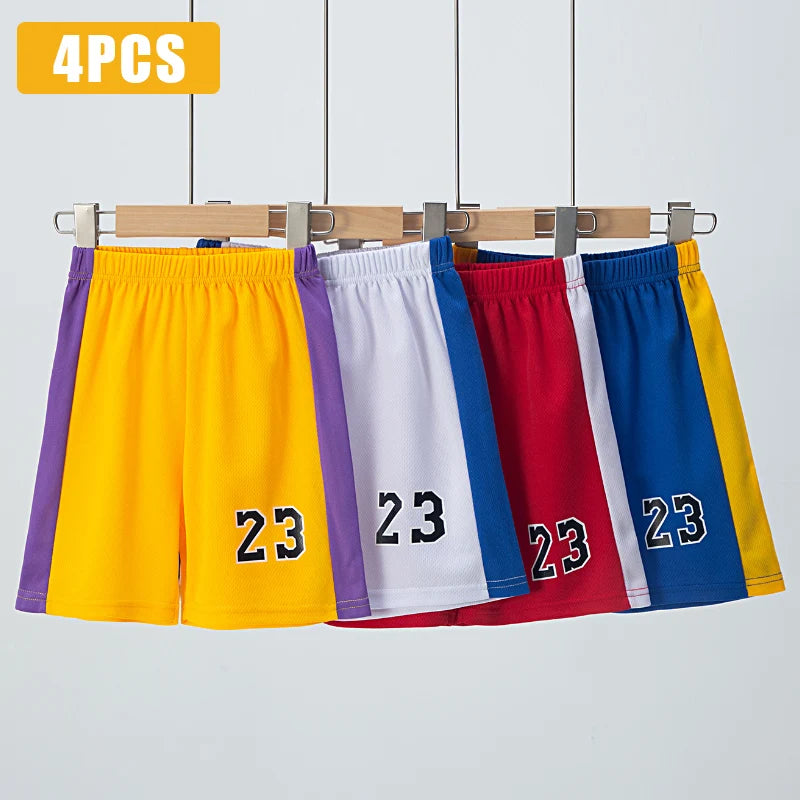 2/4 Pieces Of Summer Children's Quick-drying Sports Suit Boys Running Vest girls Casual Joker Shorts Breathable Short Sleeves