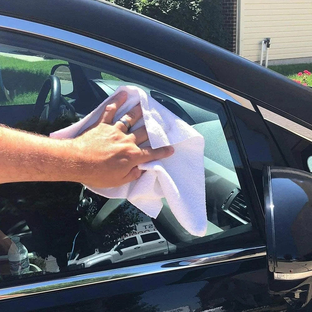 Super Absorbent Microfiber Cleaning Rags 75 Count Reusable Edgeless Washable Industrial Strength Multi Use Towels Home Kitchen