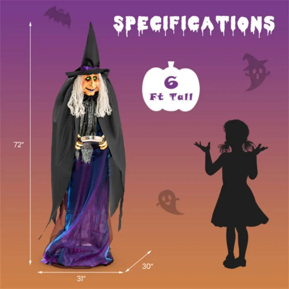 67 Inch Halloween Witch Decorations for Spooky Celebrations and Parties