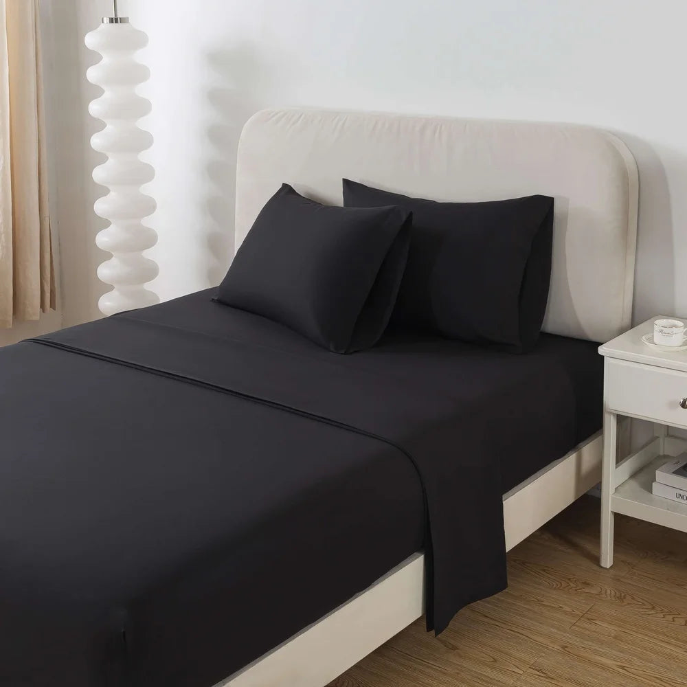 7 Piece Reversible Comforter Set With Sheets Soft Polyester Bedding Full Size Unisex Cozy Design Easy Care Storage Bag