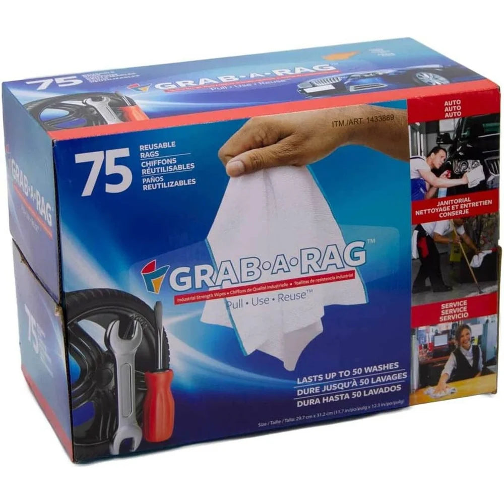 Super Absorbent Microfiber Cleaning Rags 75 Count Reusable Edgeless Washable Industrial Strength Multi Use Towels Home Kitchen