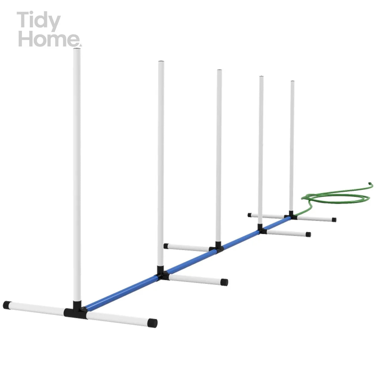 Dog Outdoor Exercise Training Set with Weave Poles Water Tube and Whistle for Pet Agility