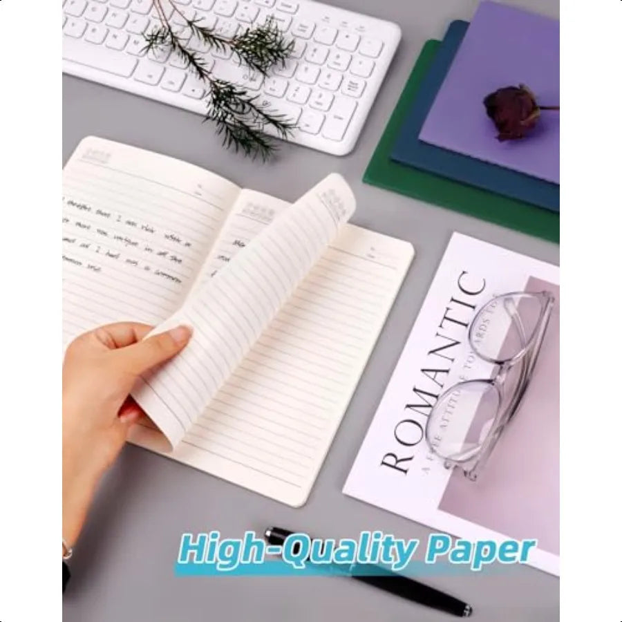 A5 Lined Notebooks Bulk 5.5 x 8.3 Inches Small Journals 30 Packs College Ruled Colored Soft Cover and Thick Paper for School or