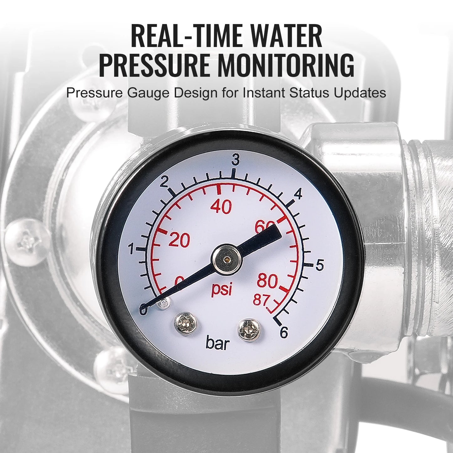 SucceBuy 1 HP Shallow Well Pump with Pressure Tank 1000 GPH 5 Gallon Tank Automatic Irrigation Water Booster Pump for Home Garden