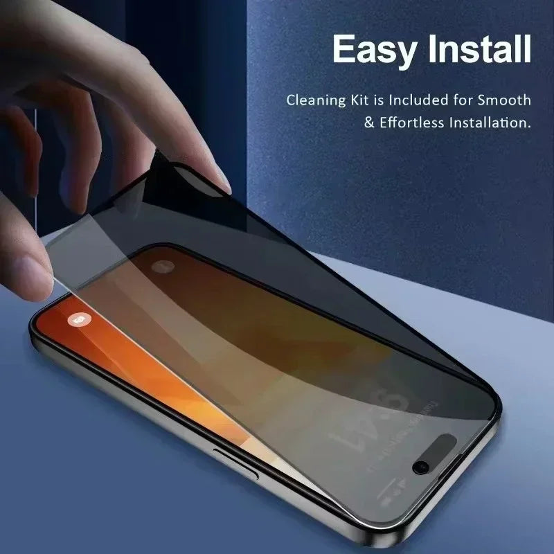 5 Pcs Full Cover Privacy Screen Protector For iPhone 16 11 12 13 14 Pro Max Mini 8K Anti Spy Glass For iPhone 15 Pro XR X XS Max