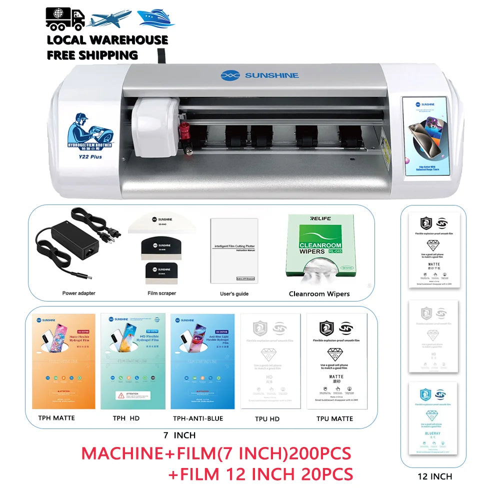 Y22 Plus Unlimited Film Cutting Machine Intelligent Display Screen WiFi and Bluetooth Connection Supports Films Up to 16 Inches